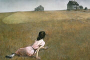 Spotting pathology: realist painting of a woman in a field
