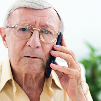 elderly man with mobile under 35 330x330px